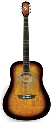 Washburn WSHAGPAKQTTB 6-String Dreadnought Acoustic Guitar Pack