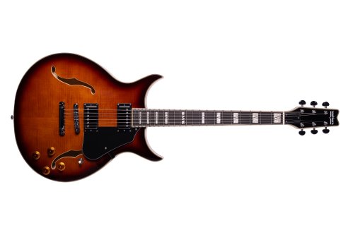 Washburn SH35TS Wing Series Semi Hollow Electric Guitar. Tobacco Sunburst