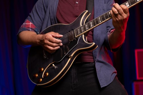 Semi-Hollow 6-String Electric Guitar