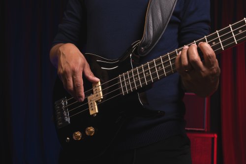 Washburn SB4B Wing Series Scavenger Electric Bass. Black