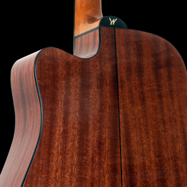 back of acoustic guitar