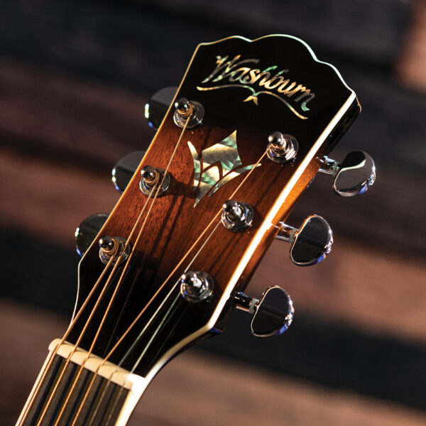 Washburn acoustic guitar headstock