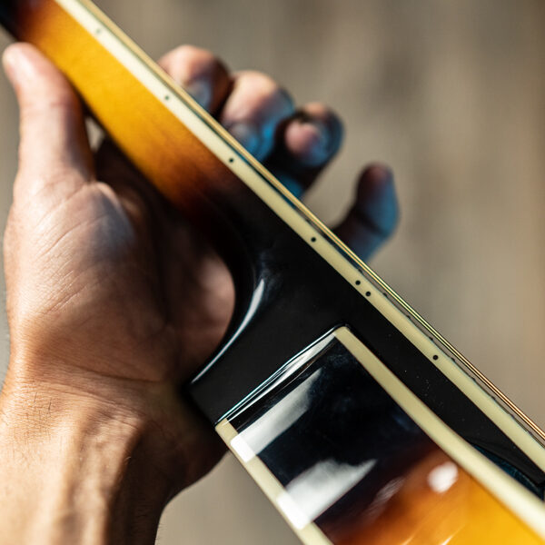 hand playing mandolin