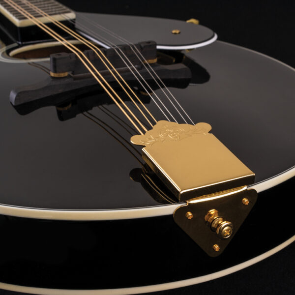 body of black mandolin