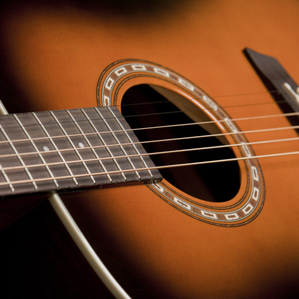 WD7SATB Harvest D7SATB close up of the sound hole and roseette