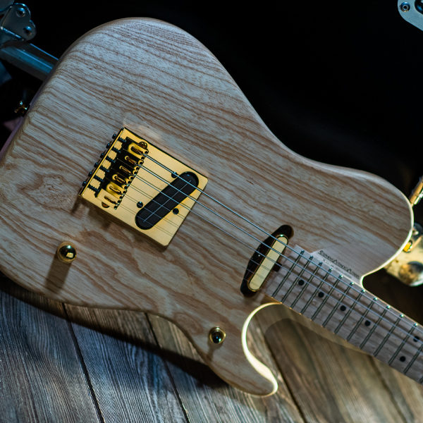 partial view of Washburn electric guitar