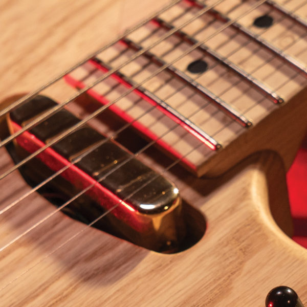 closeup of Washburn electric guitar