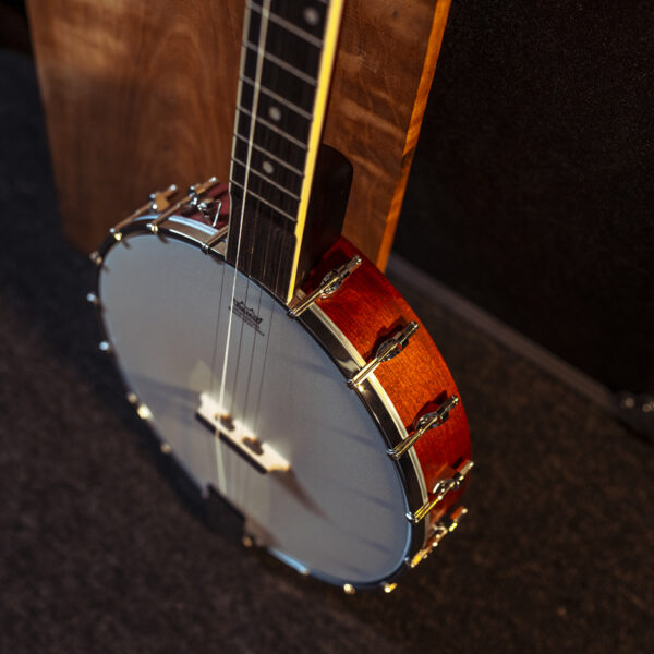 a different angled top view of a Washburn B7 Banjo
